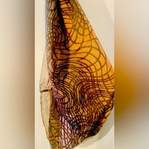 Infinity scarf, beautiful black, brown, purple and gray NWOT